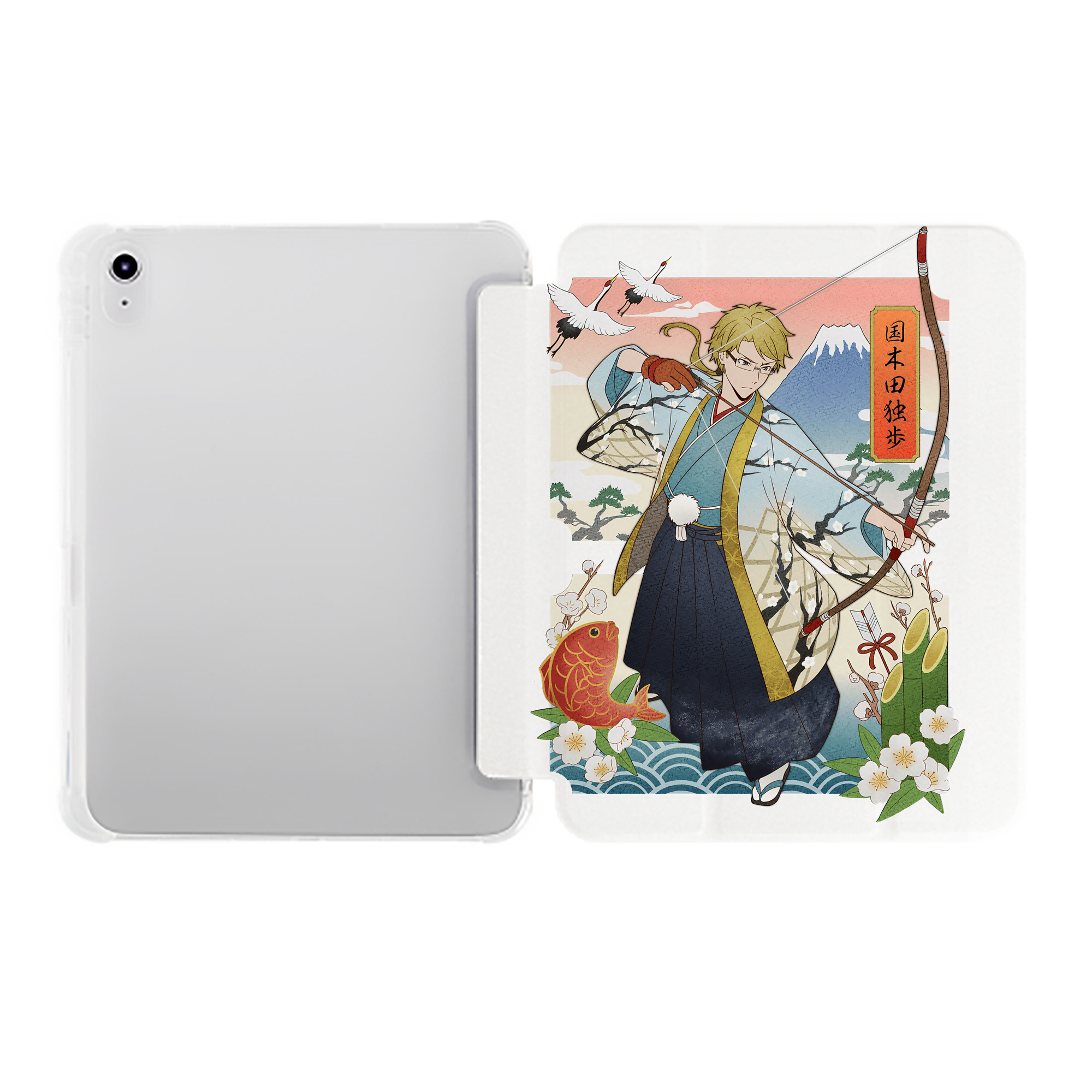 （画像用） 文豪ストレイドッグス Bungo Stray Dogs IPad ケース ペン収納付き 三つ折りスタンド PUレザー×シリコン 対応機種9.5/10.5/10.9インチ